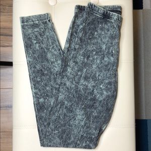 American Apparel Mint Distressed Effect Leggings